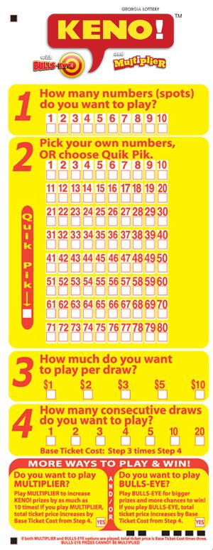 massachusetts keno payout chart.